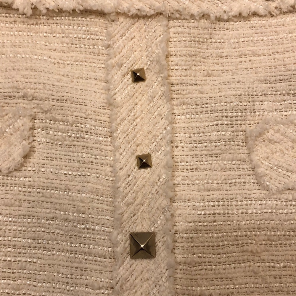 🟠 ZARA 🟠 cotton tweed mini skirt - Picture 3 of 8